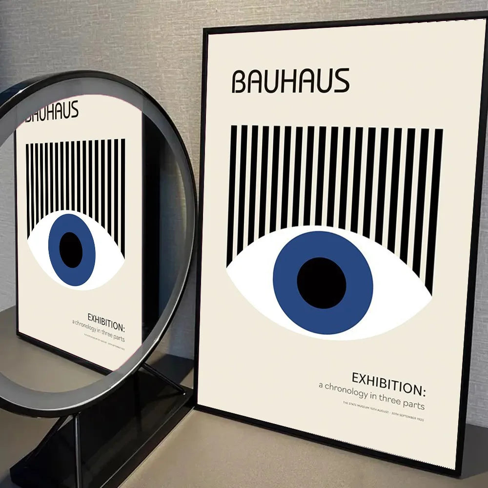 Bauhaus Geometric Poster Sticker