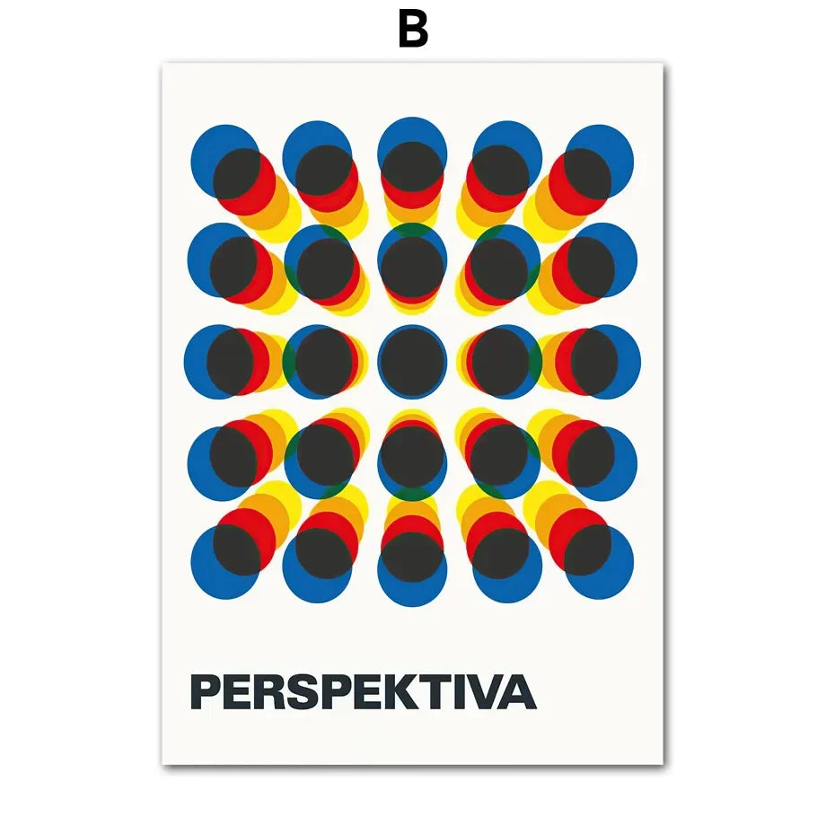 Bauhaus Geometric Wall Art