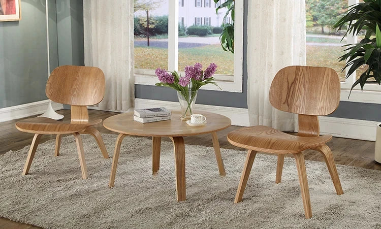 Ash Eames Curved Coffee Table