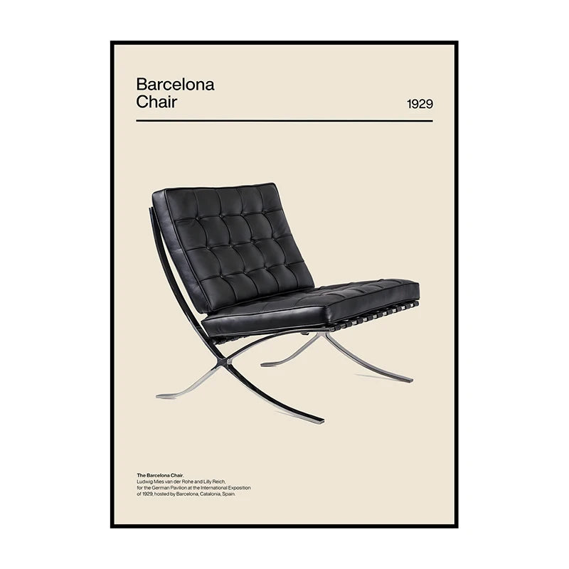 Bauhaus Chair Abstract Poster