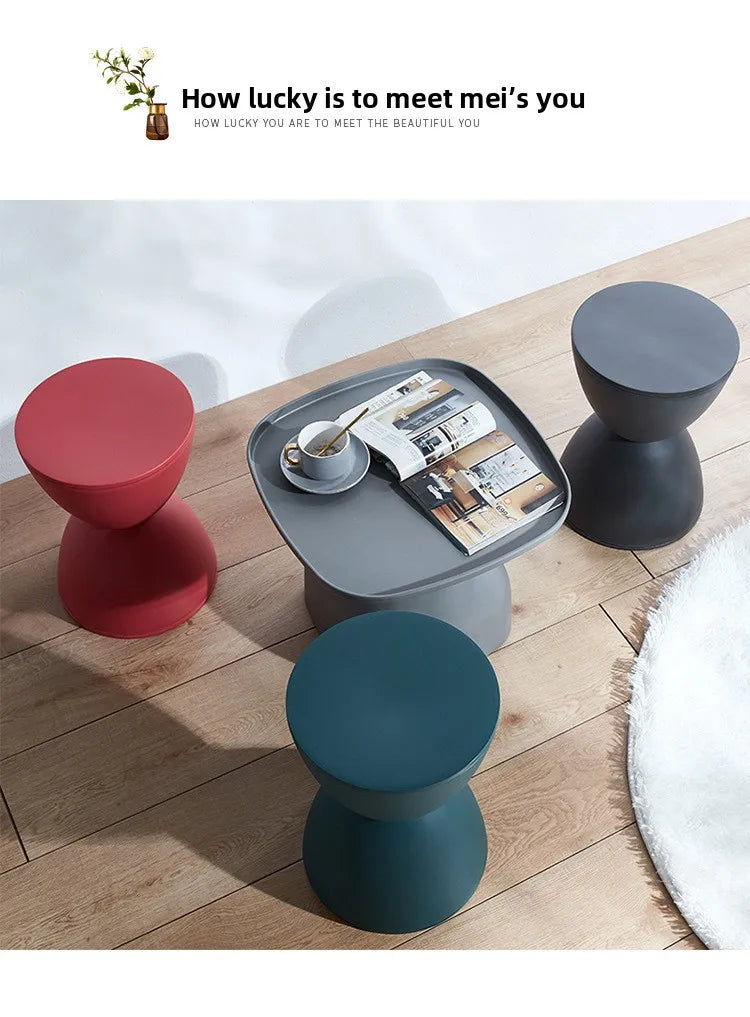 Prince stool Nordic plastic round stool fashionable simple low stool simple modern