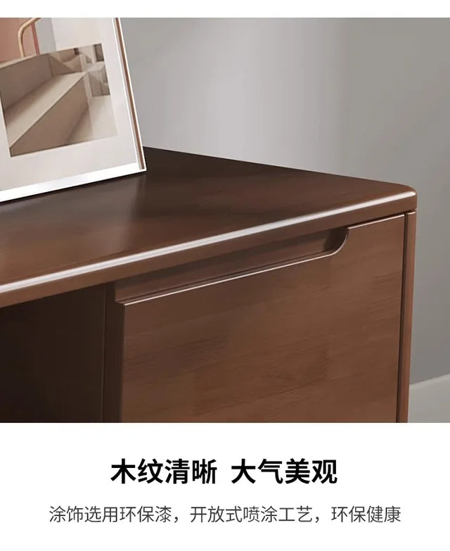 Dark Brown Wooden TV Stand