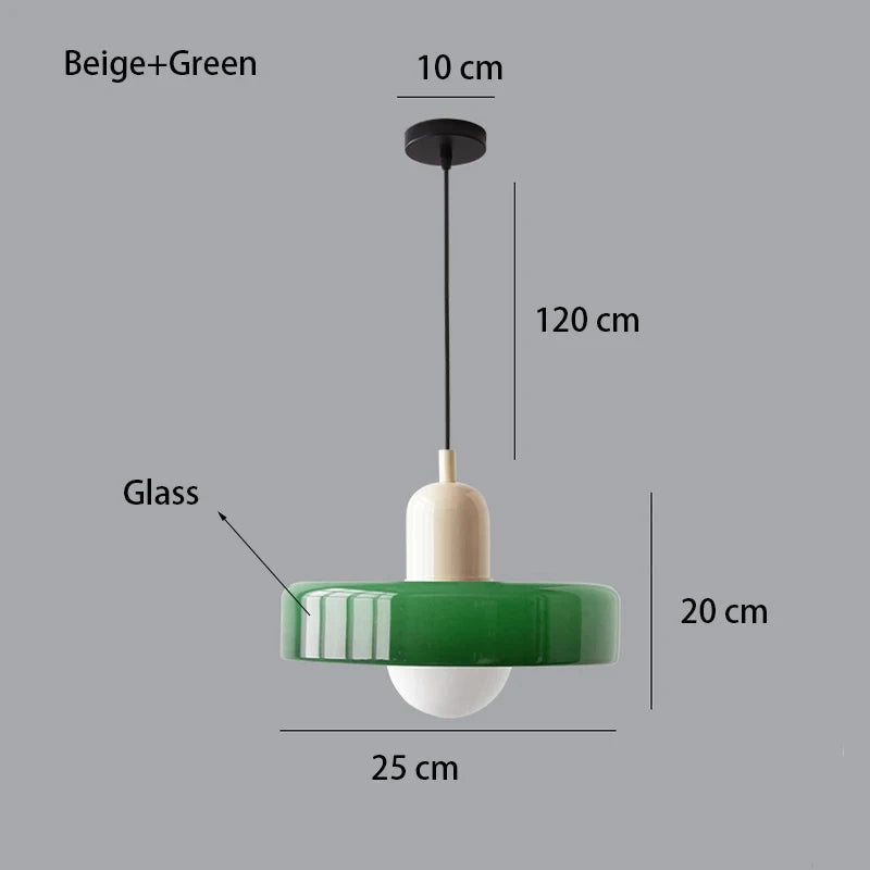 Nordic Bauhaus Retro Glass Chandelier for Dining Room, Living Room, and Bar - Elegant Lighting Fixture for Coffee Shop Decor