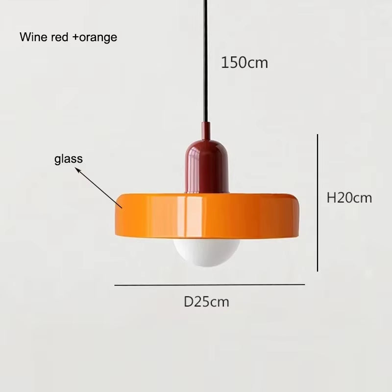 Nordic Bauhaus Retro Glass Chandelier for Dining Room, Living Room, and Bar - Elegant Lighting Fixture for Coffee Shop Decor