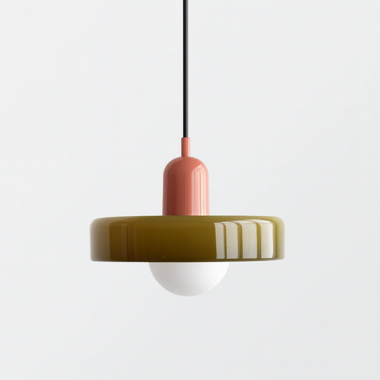 Nordic Bauhaus Retro Glass Chandelier for Dining Room, Living Room, and Bar - Elegant Lighting Fixture for Coffee Shop Decor