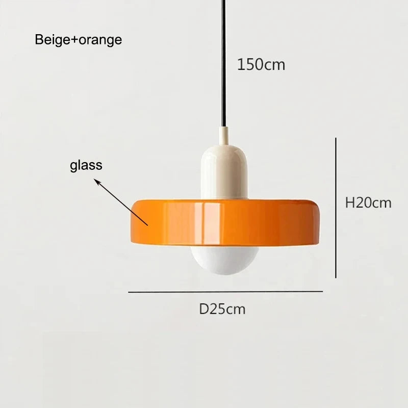 Nordic Bauhaus Retro Glass Chandelier for Dining Room, Living Room, and Bar - Elegant Lighting Fixture for Coffee Shop Decor