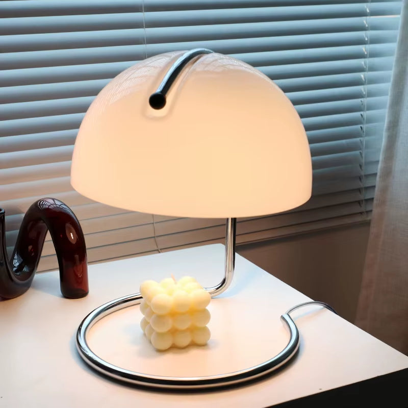 Joylove Bauhaus Retro Glass Table Lamp - Stylish Nordic Bedside & Porch Decor for a Cozy Atmosphere