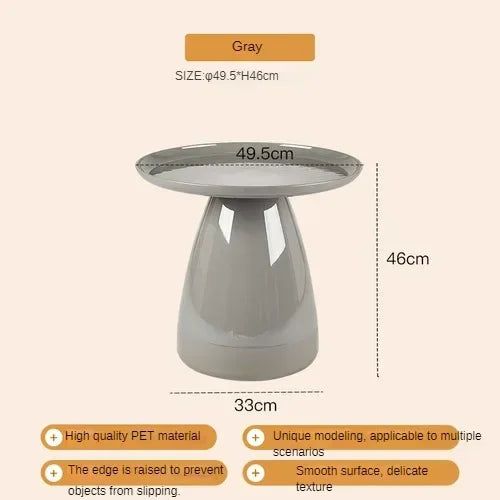 Nordic Round Bedside Table