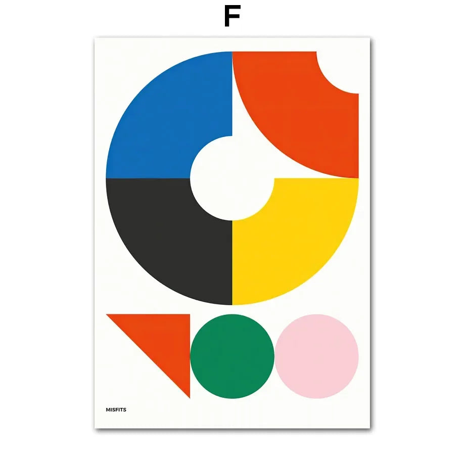 Bauhaus Geometric Wall Art