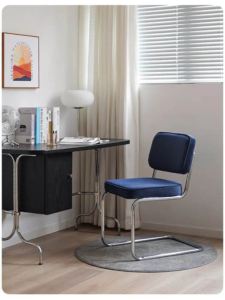Nordic Retro Corduroy Dining Chair