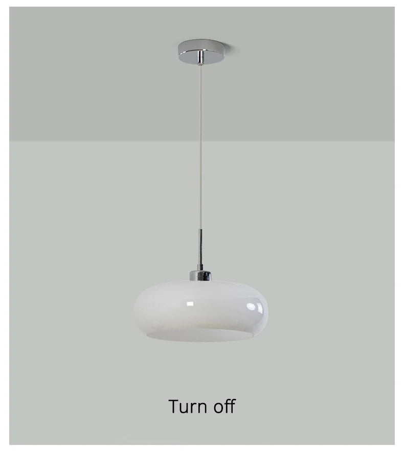 Orange Glass Pendant Light