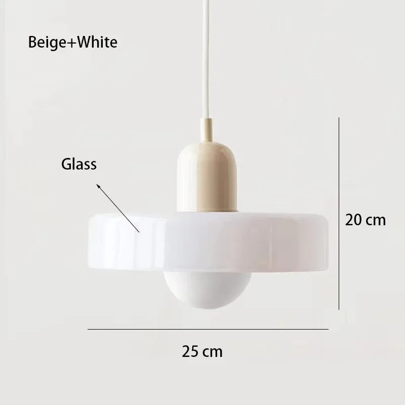 Nordic Retro Glass Pendant Lamp