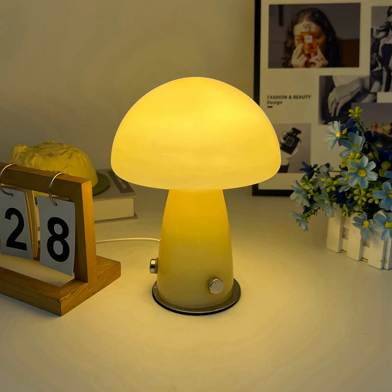Glass Mushroom Lamp