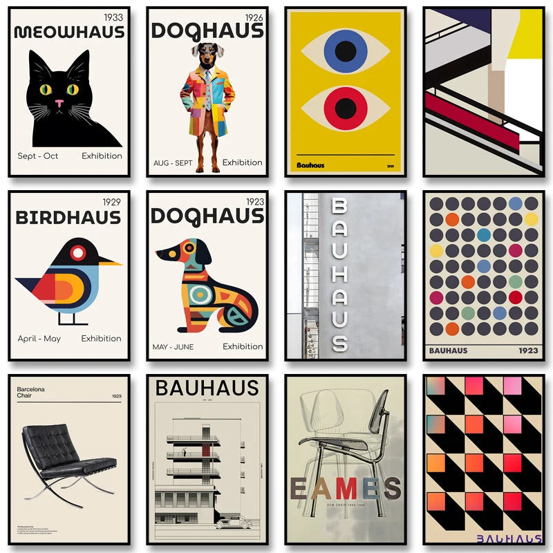 Bauhaus Chair Abstract Poster