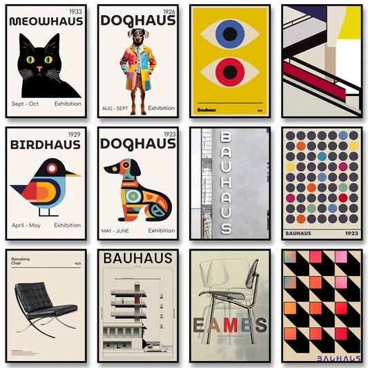 Bauhaus Chair Abstract Poster