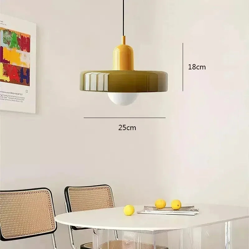 Nordic Retro Glass Pendant Lamp