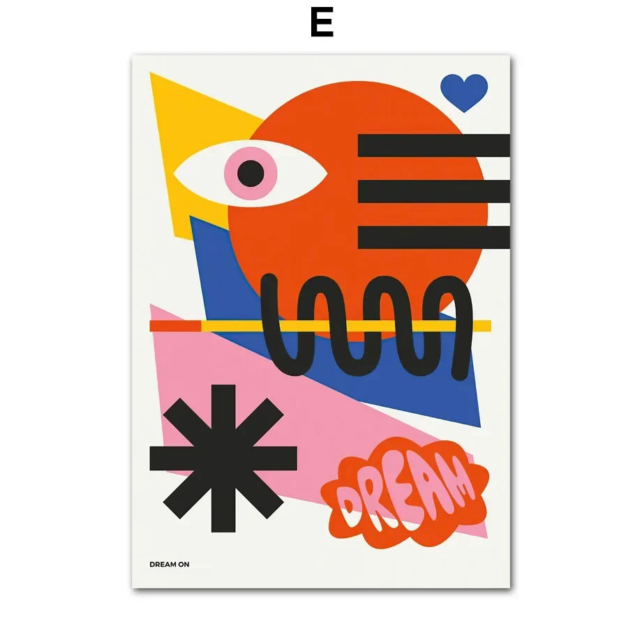 Bauhaus Geometric Wall Art