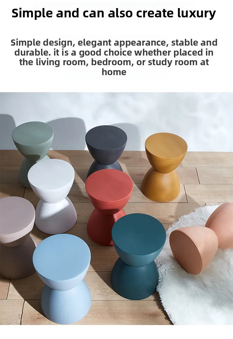 Prince stool Nordic plastic round stool fashionable simple low stool simple modern