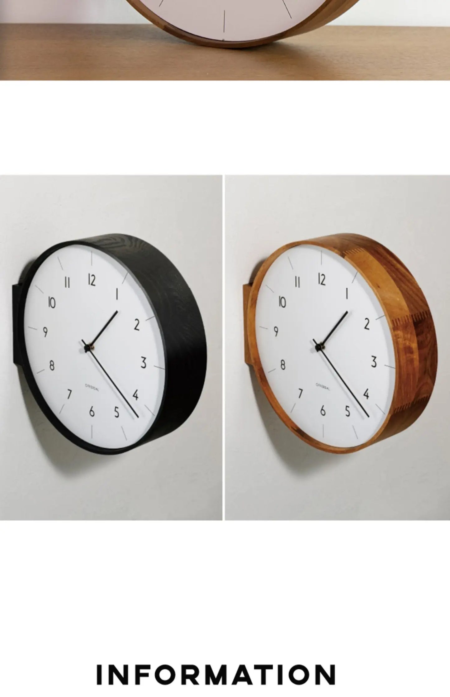 Japanese-Style Double-Sided Wall Clock