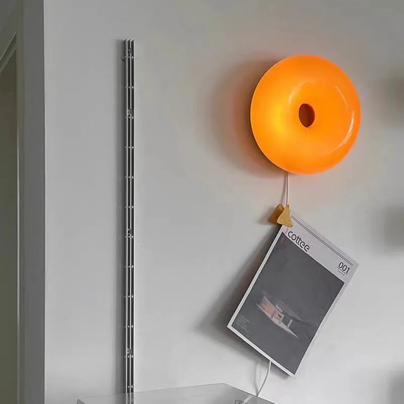 Orange Donut Wall Lamp