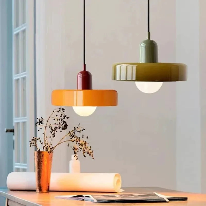 Nordic Retro Glass Pendant Lamp