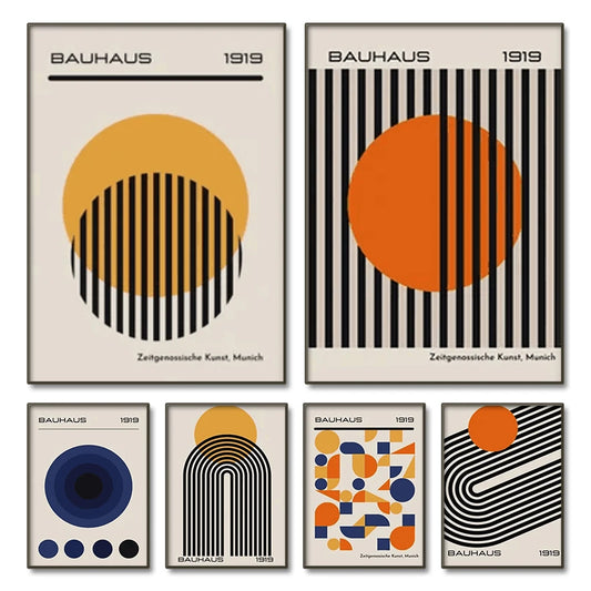 Bauhaus Geometric Wall Art