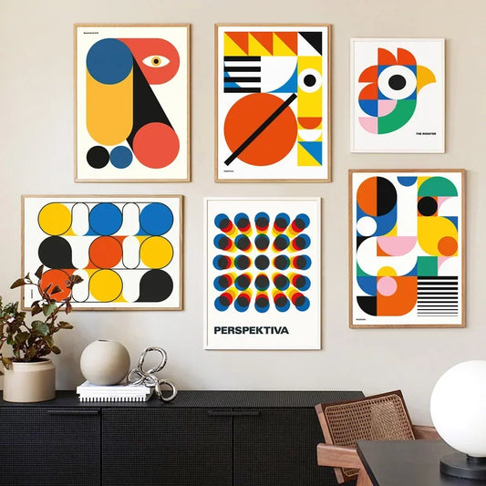 Bauhaus Geometric Wall Art