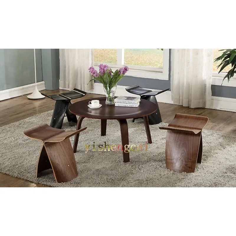Ash Eames Curved Coffee Table