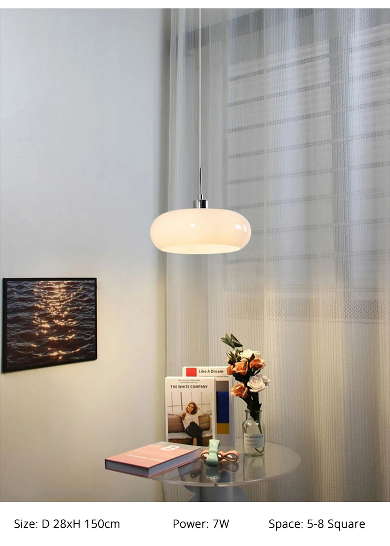 Orange Glass Pendant Light