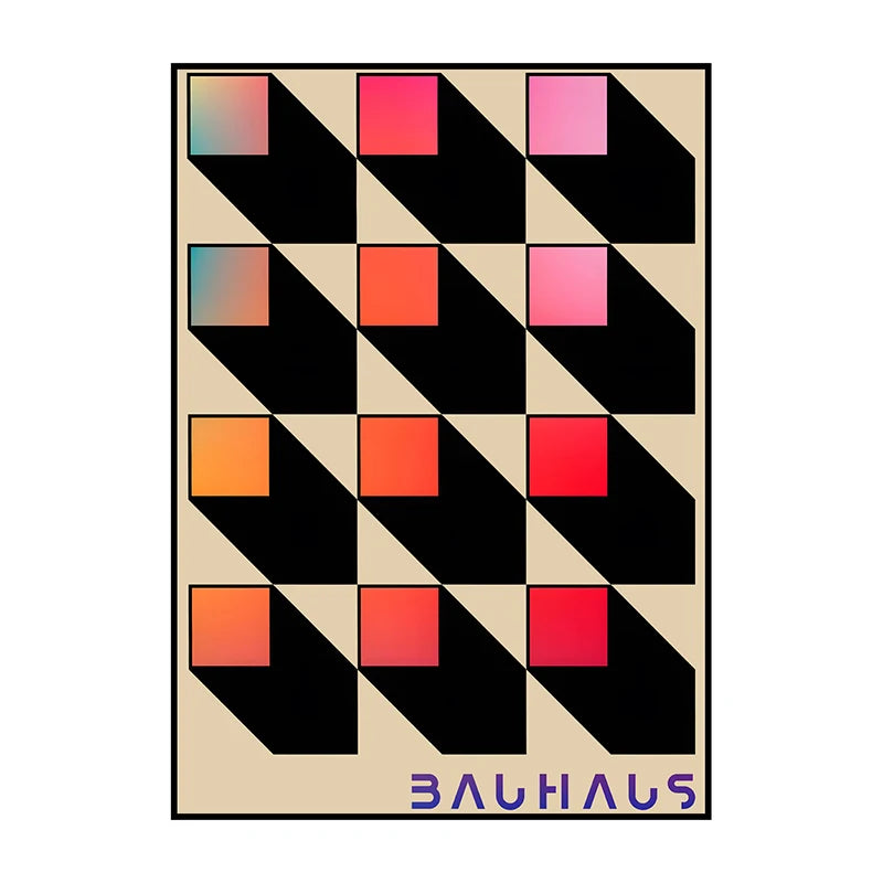 Bauhaus Chair Abstract Poster