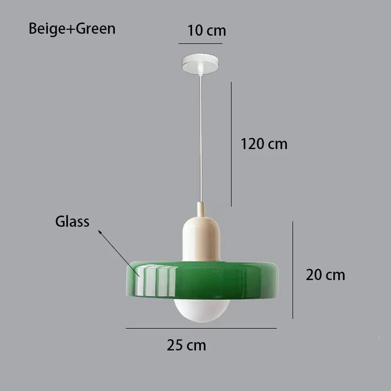 Nordic Retro Glass Pendant Lamp