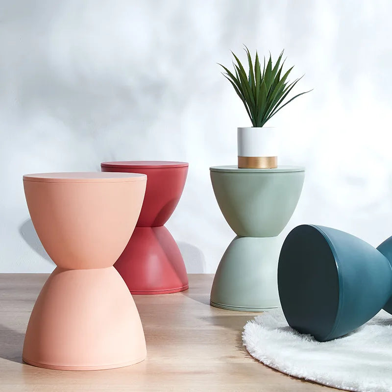 Prince stool Nordic plastic round stool fashionable simple low stool simple modern