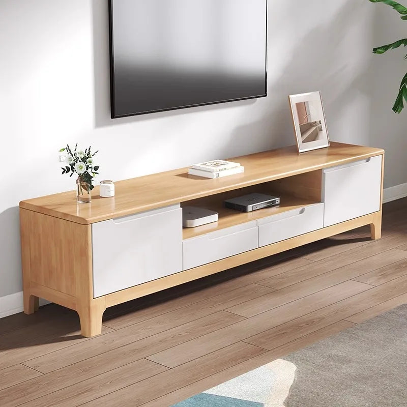 Dark Brown Wooden TV Stand