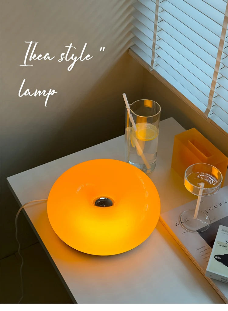 Orange Donut Wall Lamp