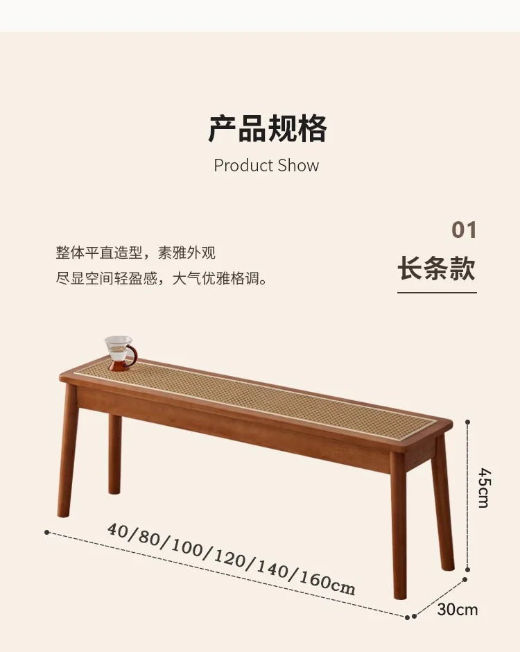 Luxury Italian Bench Ottoman