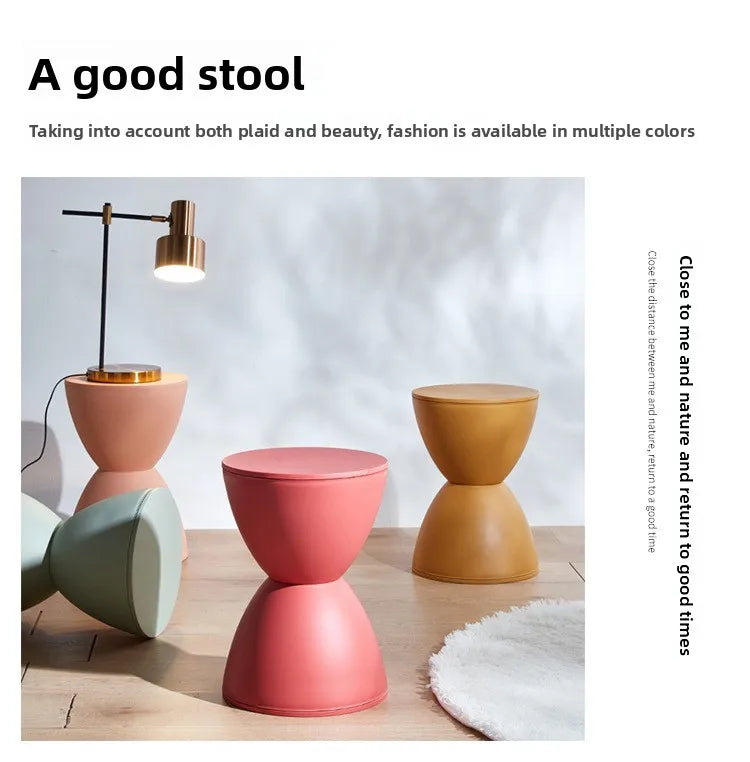 Prince stool Nordic plastic round stool fashionable simple low stool simple modern