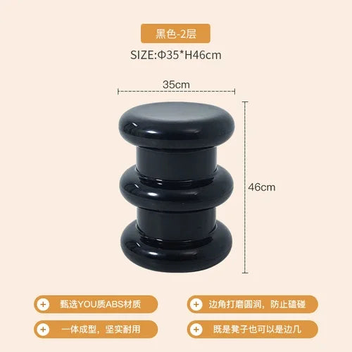 Nordic Minimalist Low Stool