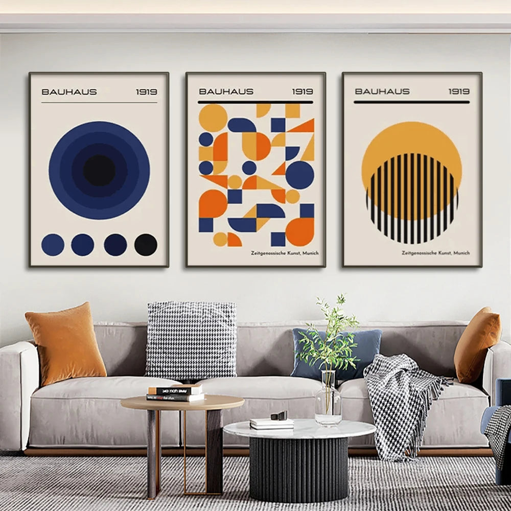 Bauhaus Geometric Wall Art
