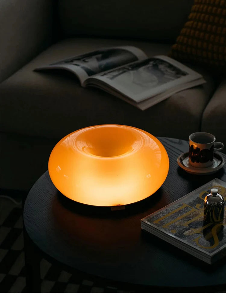 Orange Donut Wall Lamp