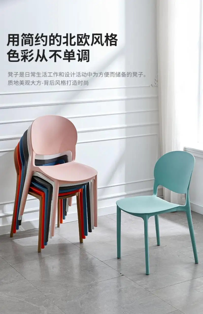Foldable Nordic Dining Chair