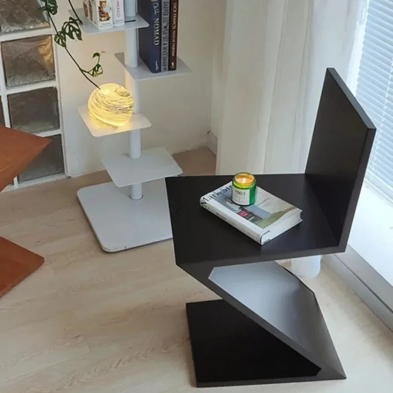 Nordic Z-Shaped Wood Chair