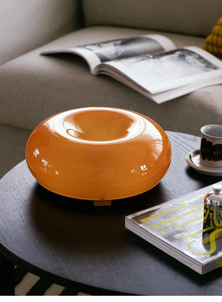 Orange Donut Wall Lamp