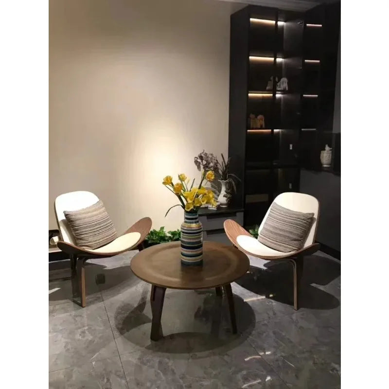 Ash Eames Curved Coffee Table