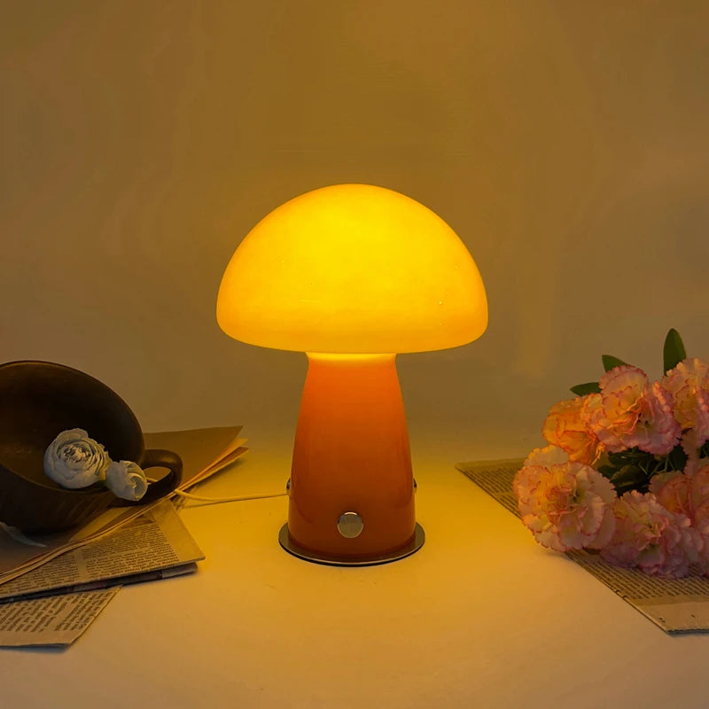 Glass Mushroom Lamp