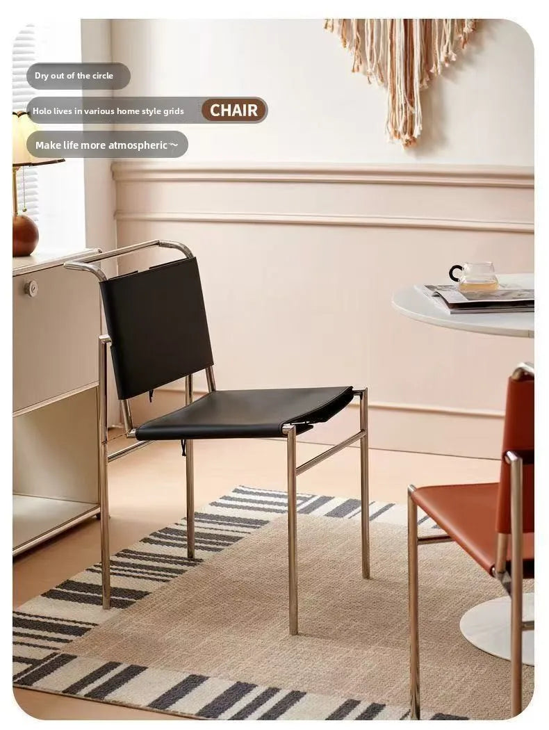 Italian Leather Dining Chair