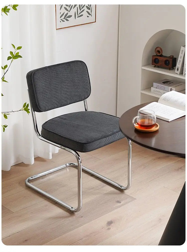 Nordic Retro Corduroy Dining Chair