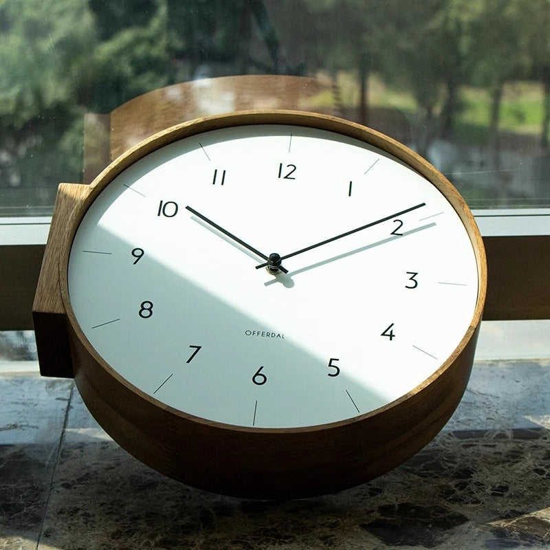 Japanese-Style Double-Sided Wall Clock