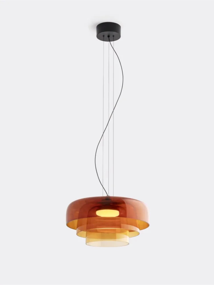 Vintage Glass Lampshade Pendant