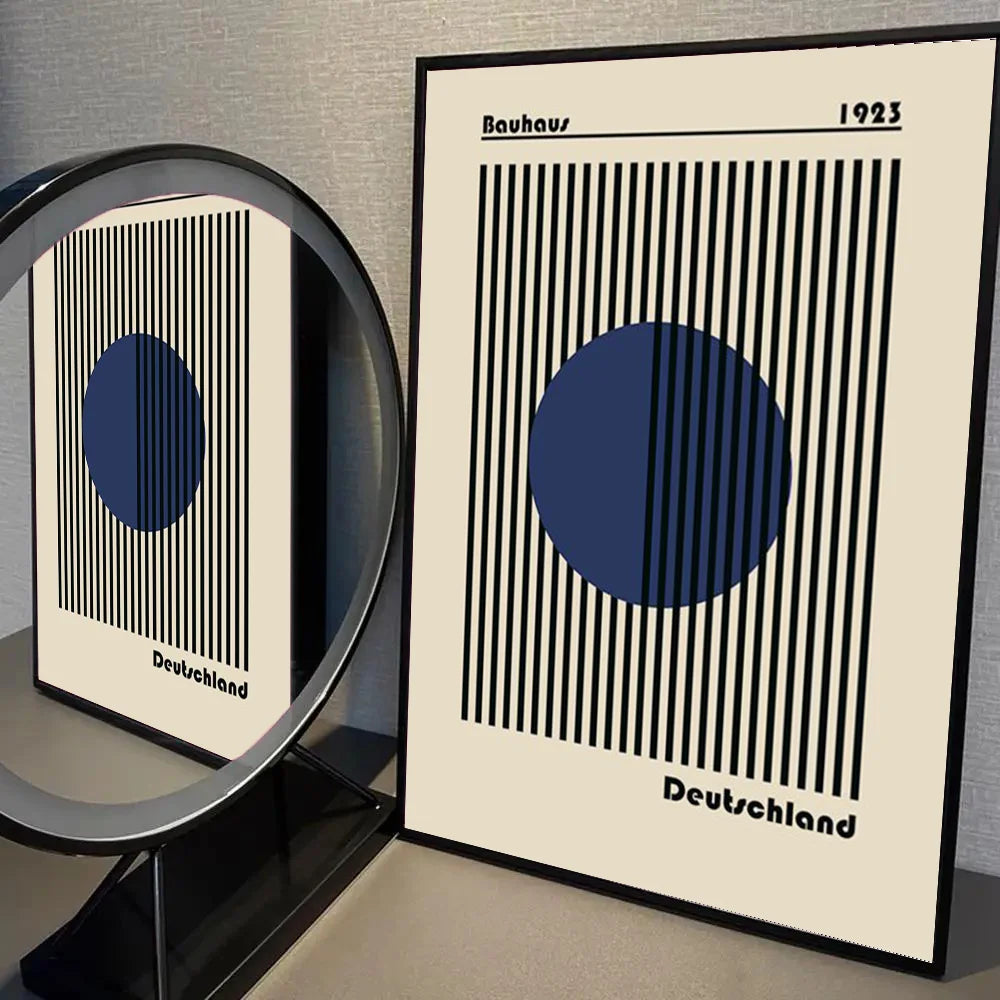 Bauhaus Geometric Poster Sticker