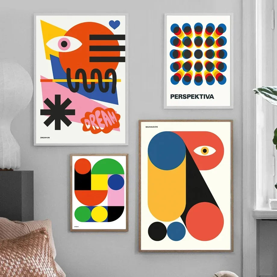 Bauhaus Geometric Wall Art